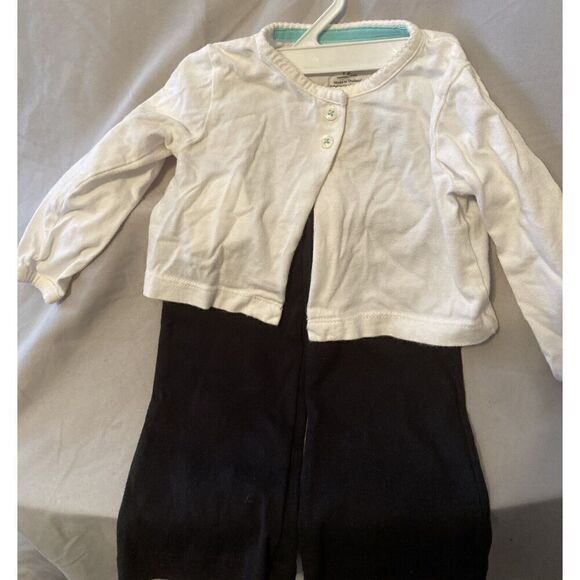 Carter Baby Girl Republican Outfit Size 3 Months Black And White - Picture 1 of 5